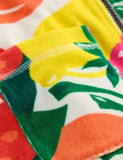 Bademode | Boden Romie Frottee-Badeponcho mit Reißverschluss-Bunt Riesenfrüchte BuntRiesenfrüchte