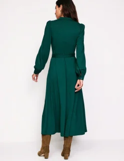 Kleider & Jumpsuits | Kleider In Petite | Boden Rowena Jersey-Hemdblusenkleid mit Besatz- Glade