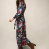 Kleider & Jumpsuits | Midi | Boden Ruby Kragenloses Hemdblusenkleid-Französisches Marineblau, Ziergarten FranzösischesMarineblau,Ziergarten