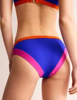 Bademode | Boden Santorini Bikinihose-Blau / Rosa Blockfarben