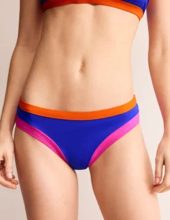 Bademode | Boden Santorini Bikinihose-Blau / Rosa Blockfarben