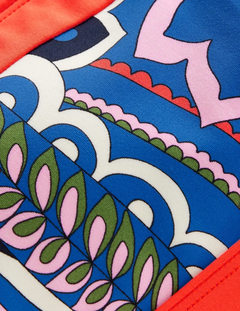 Bademode | Boden Santorini Bikinioberteil-Blau, Blätter Paisley Blau,BlätterPaisley
