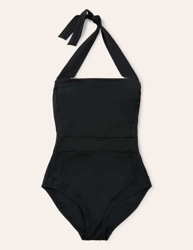 Bademode | Boden Santorini Neckholder-Badeanzug- Schwarz
