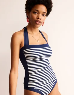 Bademode | Boden Santorini Tankini-Oberteil-Französisches Marineblau/Naturweiß Gestreift FranzösischesMarineblau/NaturweißGestreift