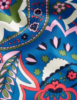 Bademode | Boden Santorini Tankini-Oberteil-Blau, Blätter Paisley Blau,BlätterPaisley