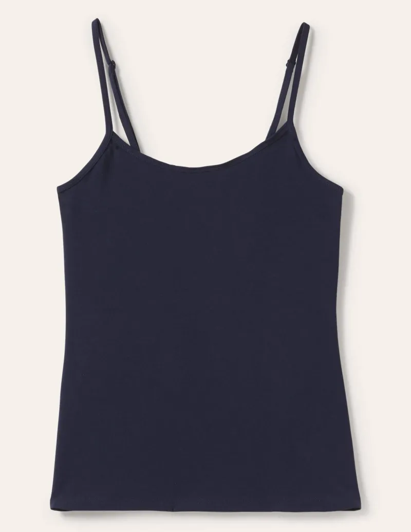 T-shirts & Tops | Oberteile | Boden Schlichtes Camisole-Oberteil-Aqua Marine Marl AquaMarineMarl