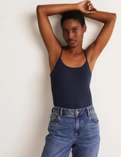 T-shirts & Tops | Oberteile | Boden Schlichtes Camisole-Oberteil-Aqua Marine Marl AquaMarineMarl