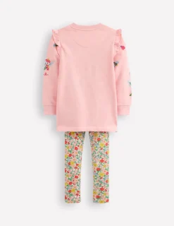Hoodies & Kapuzenpullis | Leggings | Boden Set aus Sweat-Tunika und Leggings-Beerenrosa Blumenmuster BeerenrosaBlumenmuster