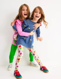 Hoodies & Kapuzenpullis | Leggings | Boden Set aus Sweat-Tunika und Leggings-Blau Meliert Bienen BlauMeliertBienen