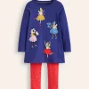 Oberteile & T-shirts | Tuniken | Boden Set aus Tunika und Leggings mit Applikationen-Segelblau, Feen Segelblau,Feen