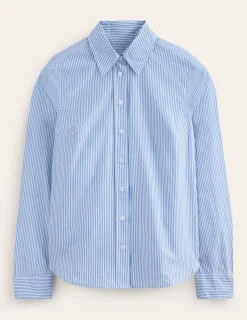 Oberteile | Hemden | Boden Sienna Baumwollhemd-Blau mit schmalen Streifen BlaumitschmalenStreifen