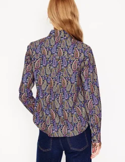 Oberteile | Hemden | Boden Sienna Baumwollhemd-Dämmerungsblau, Paisley-Muster Dämmerungsblau,Paisley-Muster