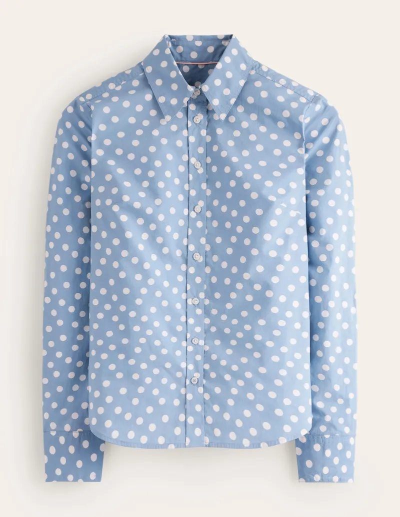 Oberteile | Hemden | Boden Sienna Baumwollhemd-Französisch-Blau, Abstrakte Punkte Französisch-Blau,AbstraktePunkte
