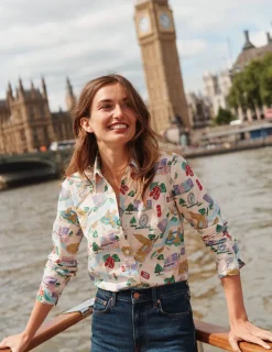 Oberteile | Hemden | Boden Sienna Baumwollhemd-Naturweiß, London Town Naturweiß,LondonTown