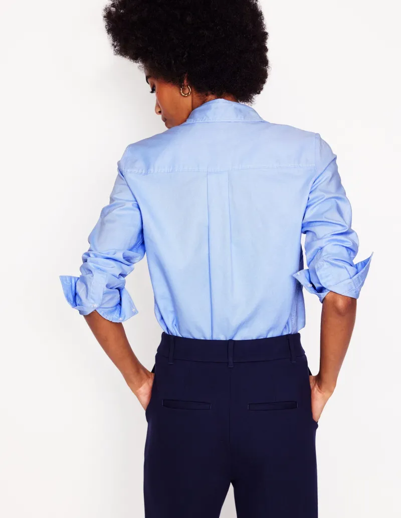 Oberteile | Hemden | Boden Sienna Baumwollhemd- Oxford-Blau