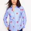Hemden | Oberteile | Boden Sienna Hemd mit Stickerei-Oxford-Blau, Herzen Oxford-Blau,Herzen