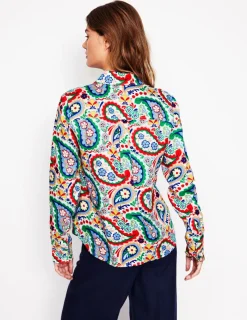 Hemden | Oberteile | Boden Sienna Leinenhemd-Bunt Wiesen-Pasiley BuntWiesen-Pasiley