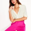 Oberteile | Hemden | Boden Sienna Seidenhemd-Ivory and Navy Spot IvoryandNavySpot