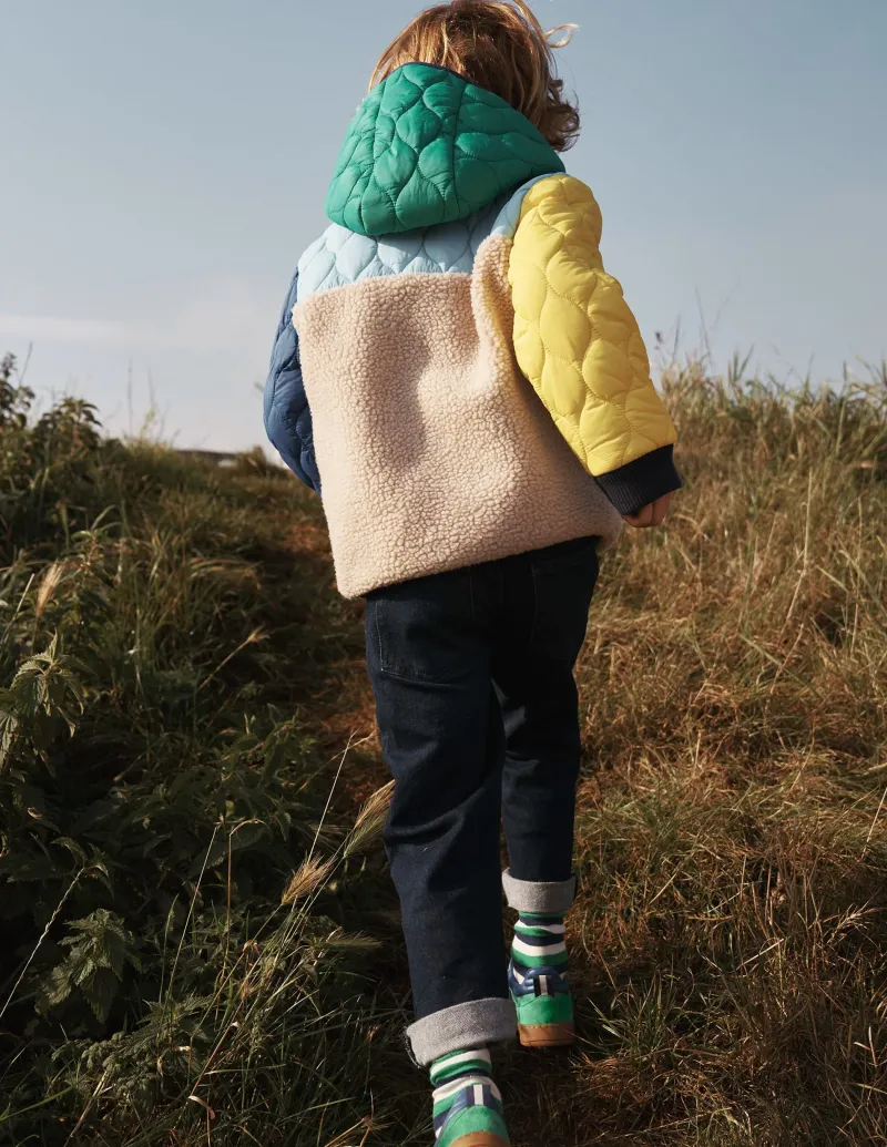 Mäntel & Jacken | Boden Steppjacke mit Teddyfell- BUNT