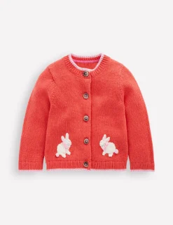 Pullover & Strickjacken | Boden Strickjacke mit lustigem Motiv-Marmeladenrot Hasen MarmeladenrotHasen