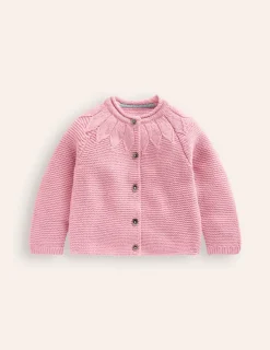 Pullover & Strickjacken | Boden Strickjacke mit Pointelle-Passe-Almond Sparkle AlmondSparkle