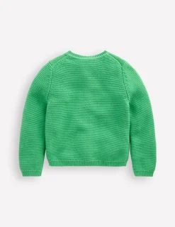 Pullover & Strickjacken | Boden Strickjacke mit Rundhalsausschnitt- Baumgrün