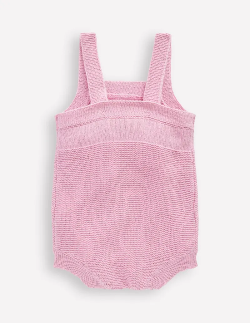 Strampler & Spielanzüge | Boden Strickstrampler-Vintage-Rosa Herz Vintage-RosaHerz