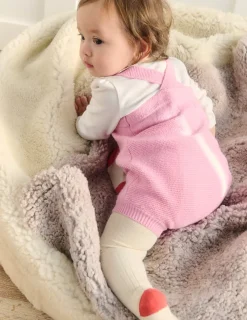 Strampler & Spielanzüge | Boden Strickstrampler-Vintage-Rosa Herz Vintage-RosaHerz