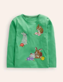 Oberteile & T-shirts | Boden Superstitch-Oberteil mit Puffärmeln-Jade Häschen JadeHäschen