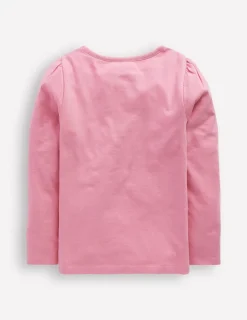 Oberteile & T-shirts | Boden Superstitch-Oberteil mit Puffärmeln-Kaugummirosa Hasen KaugummirosaHasen