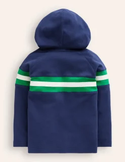 Sweatshirts & Fleeces | Oberteile & T-shirts | Boden Superweicher Raglan-Hoodie-College Marineblau Brust Streifen CollegeMarineblauBrustStreifen