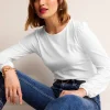 Oberteile | T-shirts & Tops | Boden Superweiches, langärmeliges Oberteil- Weiß