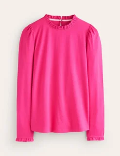 Oberteile | T-shirts & Tops | Boden Superweiches Oberteil mit Rüschendetail-Arctic Constellation ArcticConstellation