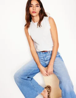 T-shirts & Tops | Oberteile | Boden Superweiches Top mit Rüschendetail- Weiß
