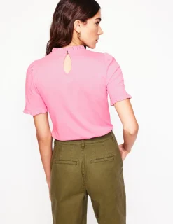 Nachtwäsche & Schlafanzüge | T-shirts & Tops | Boden Superweiches T-Shirt mit Rüschendetail-Helles Lavendelblau HellesLavendelblau