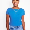 Oberteile | T-shirts & Tops | Boden Superweiches T-Shirt mit U-Boot-Ausschnitt- Galerie-Blau