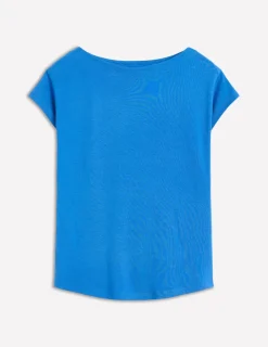 Oberteile | T-shirts & Tops | Boden Superweiches T-Shirt mit U-Boot-Ausschnitt- Galerie-Blau