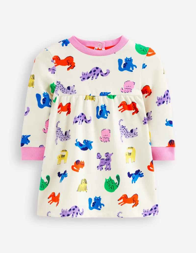 Kleider | Boden Sweatshirt-Kleid-Regenbogen Haustiere RegenbogenHaustiere