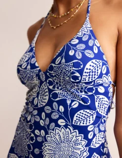 Bademode | Boden Symi Badeanzug zum Binden-Surf The Web, Gardenia Swirl SurfTheWeb,GardeniaSwirl