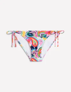 Bademode | Boden Symi Bikinihose zum Binden-Naturweiß, Botanik-Paisley Naturweiß,Botanik-Paisley