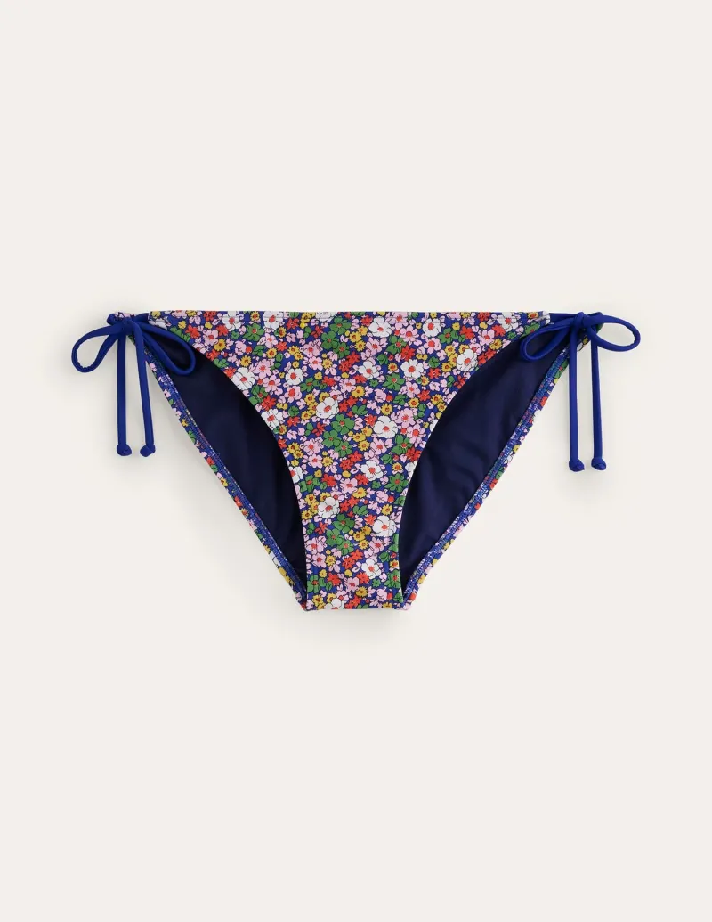 Bademode | Boden Symi Bikinihose zum Binden-Bunt, Botanische Blütenknospe Bunt,BotanischeBlütenknospe