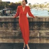Kleider & Jumpsuits | Midi | Boden Teekleid mit Muschelkragen- Mohnblumenrot