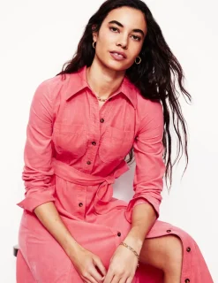 Kleider & Jumpsuits | Midi | Boden Tess Midi-Hemdblusenkleid aus Cord- Azalee
