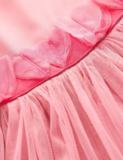 Kleider | Boden Tüllkleid mit Rüschensaum- Vintage-Rosa