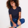 Nachtwäsche & Schlafanzüge | T-shirts & Tops | Boden T-Shirt aus Baumwolle mit Puffärmeln-Aqua Marine Marl AquaMarineMarl