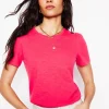 Nachtwäsche & Schlafanzüge | T-shirts & Tops | Boden T-Shirt aus Baumwolle mit Puffärmeln- Kamelienrosa