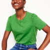 Nachtwäsche & Schlafanzüge | T-shirts & Tops | Boden T-Shirt aus Baumwolle mit Puffärmeln- Paradiesgrün