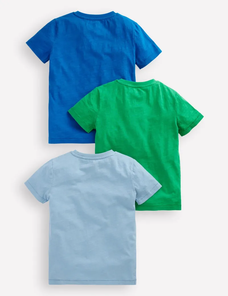 Oberteile & T-shirts | Boden T-Shirt aus Flammgarn im 3er-Pack-Fröhlich Bunt Set FröhlichBuntSet