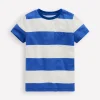 Oberteile & T-shirts | Boden T-Shirt für den Alltag-Leuchtendes Blau/Weiches Naturweiß Streifen LeuchtendesBlau/WeichesNaturweißStreifen