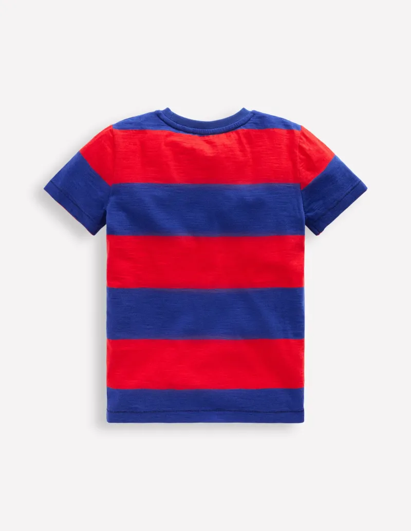 Oberteile & T-shirts | Boden T-Shirt für den Alltag-Rockabilly-Rot / Orionblau